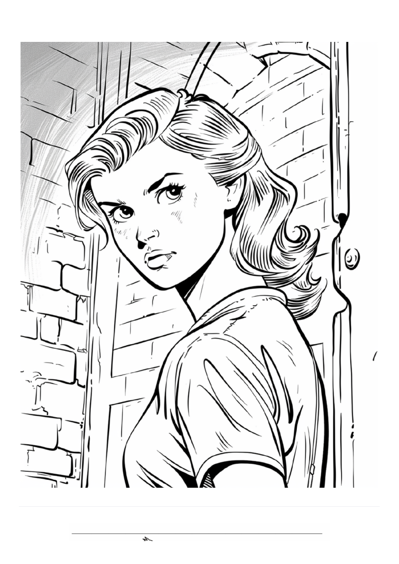Nancy Drew Kleurplaat — gratis kleurplaat printen