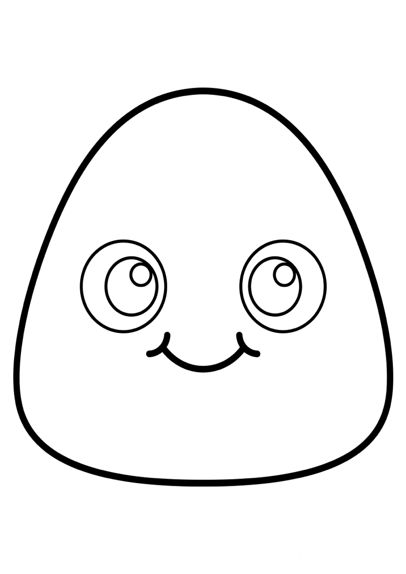 Needoh Gumdrop Squishy Kleurplaat — gratis kleurplaat