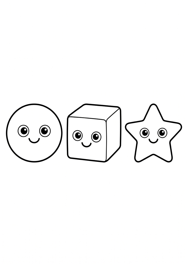 Needoh Set Drie Squishy Speeltjes Kleurplaat — gratis kleurplaat