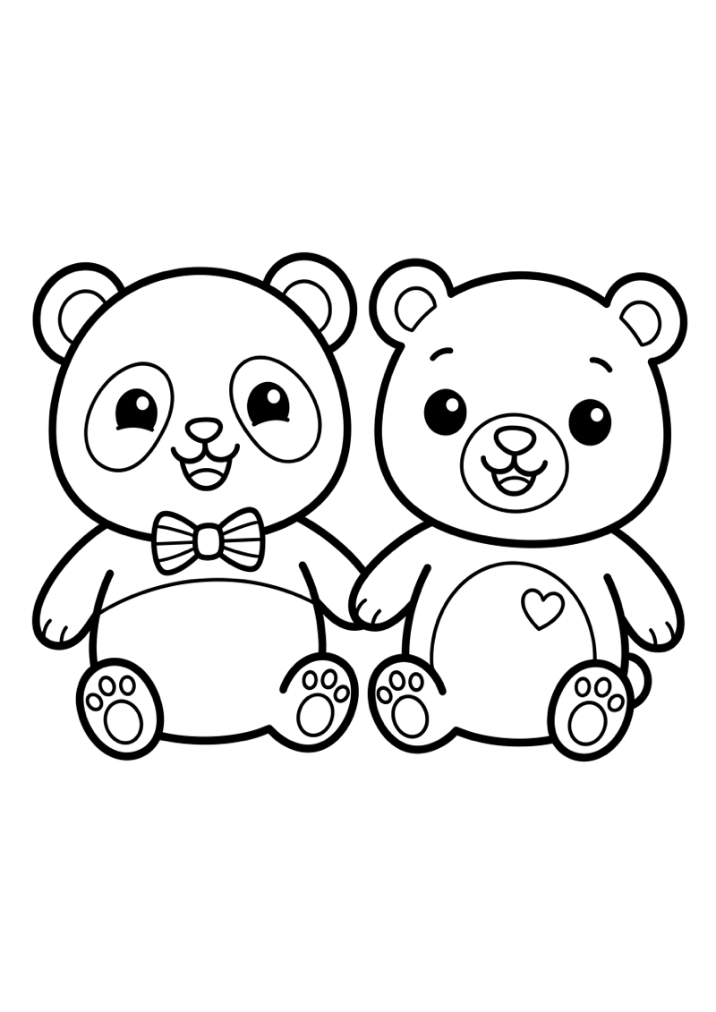 Needoh Twee Squishies Vriendjes Kleurplaat — gratis kleurplaat