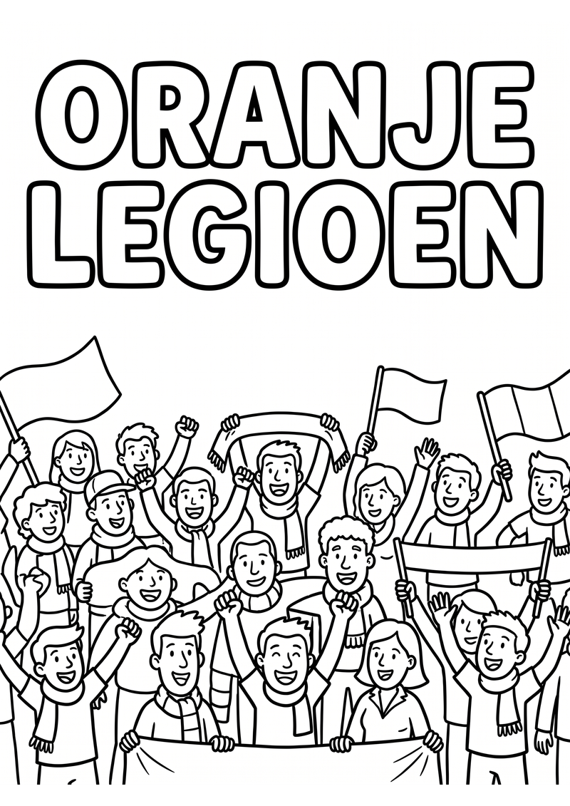 Oranje Legioen Kleurplaat — gratis kleurplaat printen
