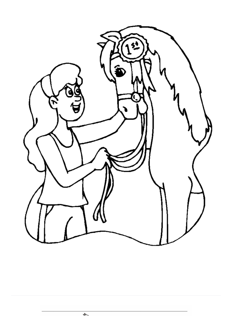 Paard 9 2 Kleurplaat — gratis kleurplaat