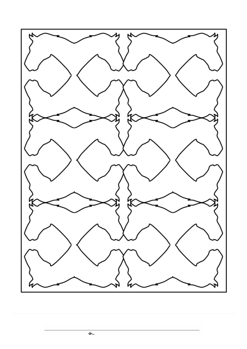 Paard Patroon Mandala Kleurplaat — gratis kleurplaat printen