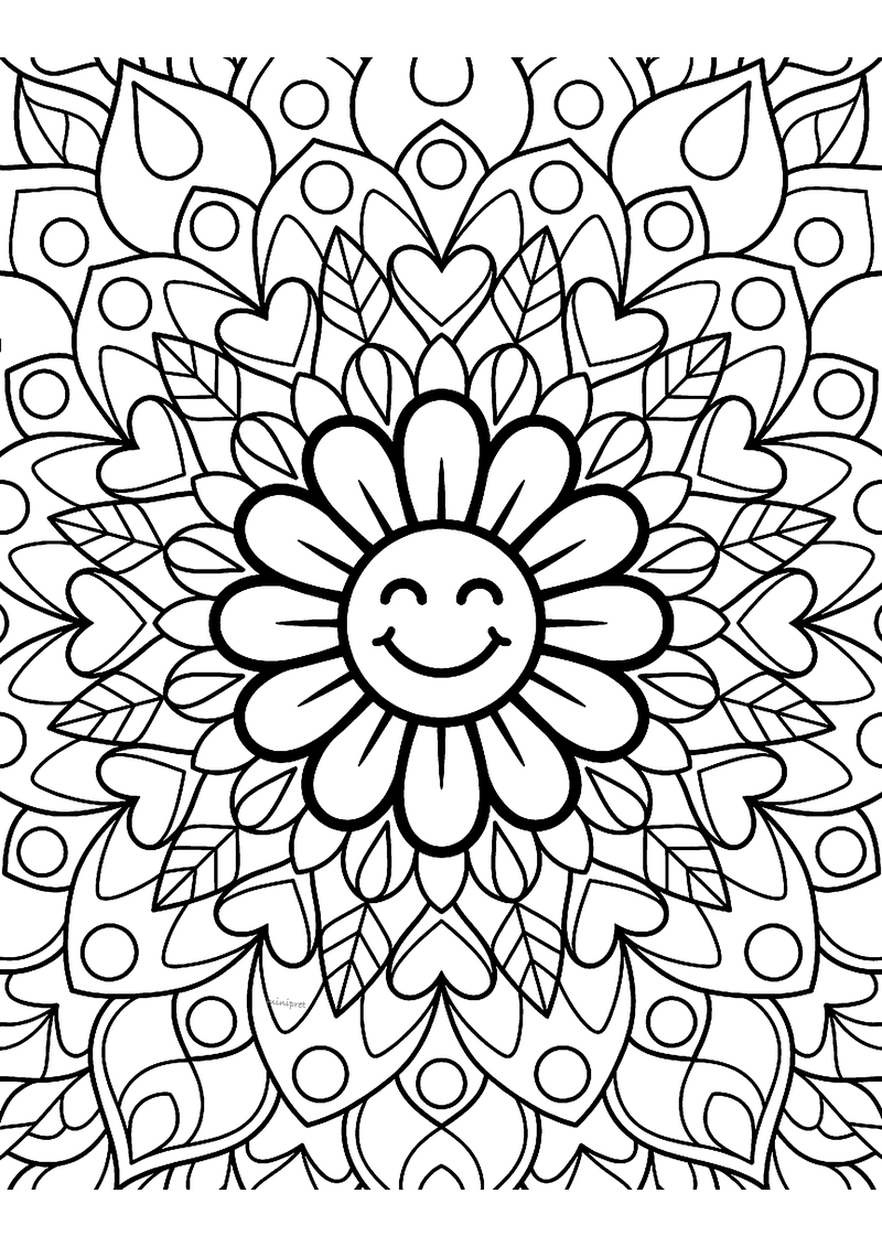 Peuter mandala kleurplaat — gratis kleurplaat