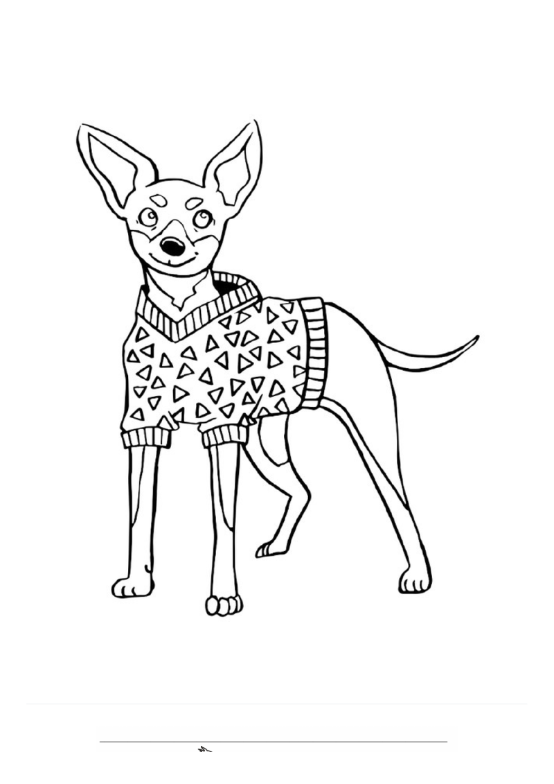 Pinscher Kleurplaat — gratis kleurplaat