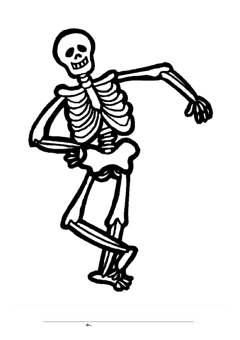 Piraat Skeleton Kleurplaat — gratis kleurplaat
