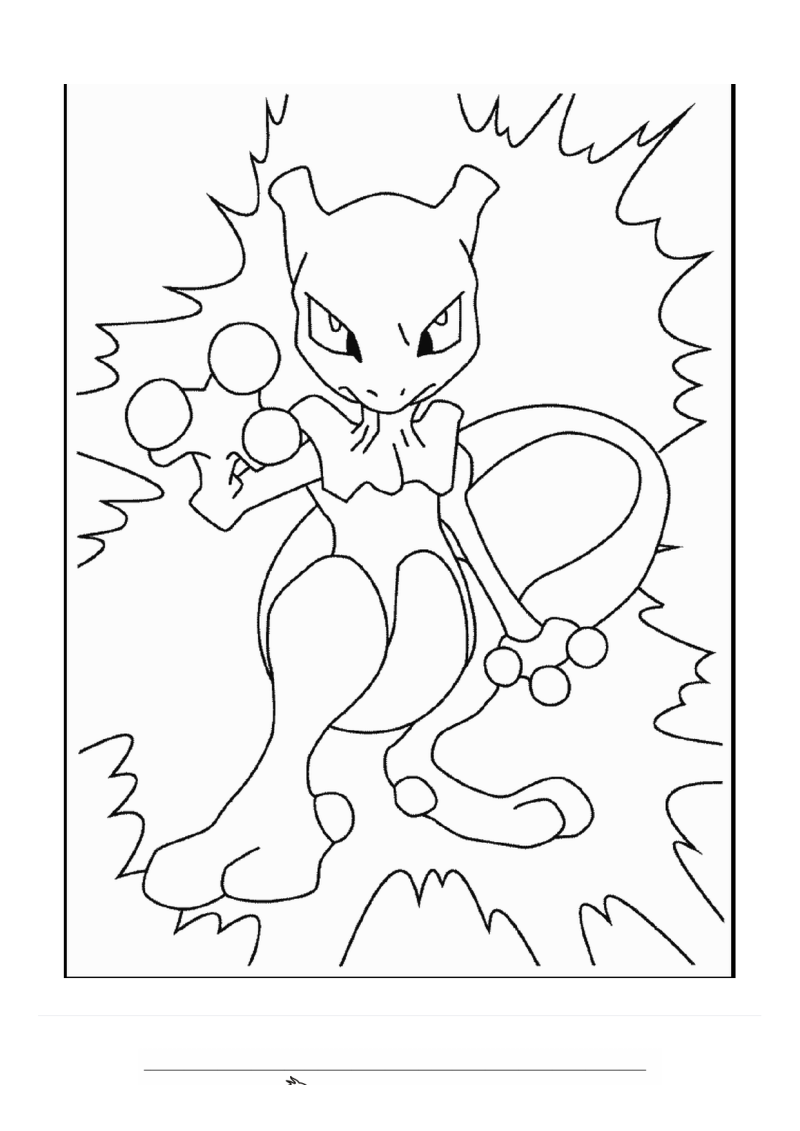 Pokémon 5 Kleurplaat — gratis kleurplaat