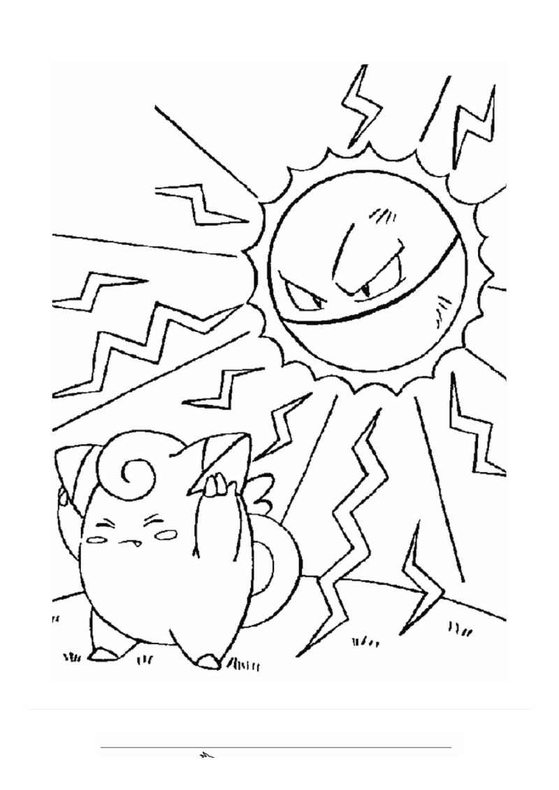 Pokémon 8 Kleurplaat — gratis kleurplaat