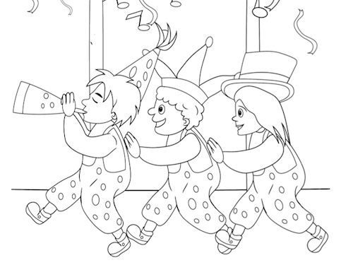 Polonaise Kleurplaat