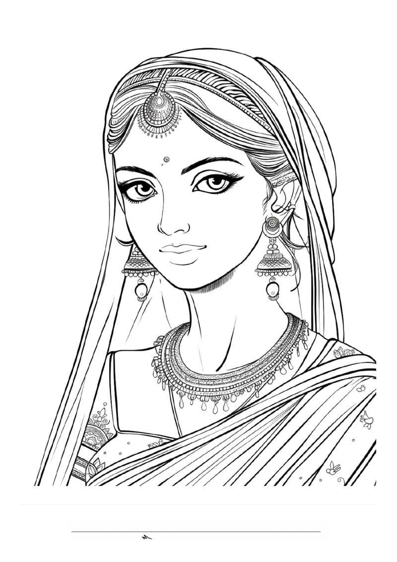 Prinses 3 Kleurplaat — gratis kleurplaat