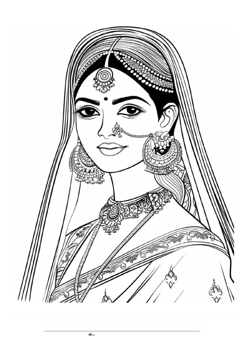 Prinses 4 Kleurplaat — gratis kleurplaat