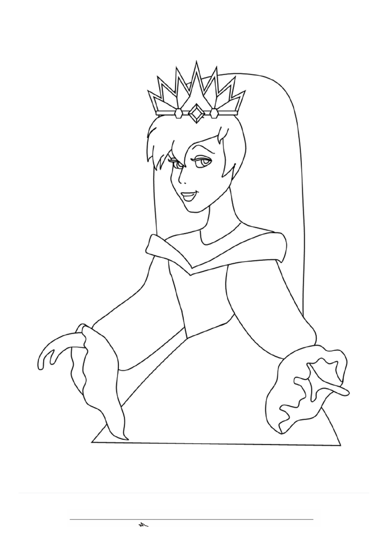 Prinses 5 Kleurplaat — gratis kleurplaat