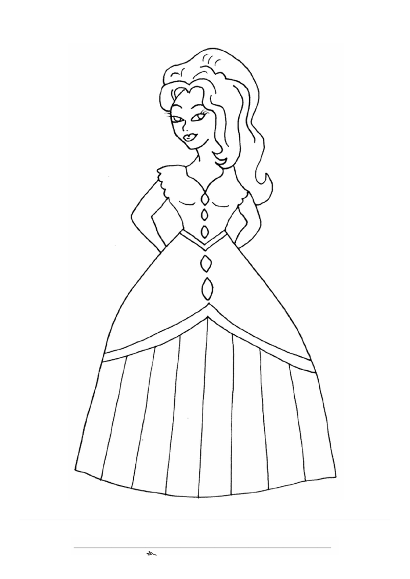 Prinses Baljurk Diamanten Kleurplaat — gratis kleurplaat printen