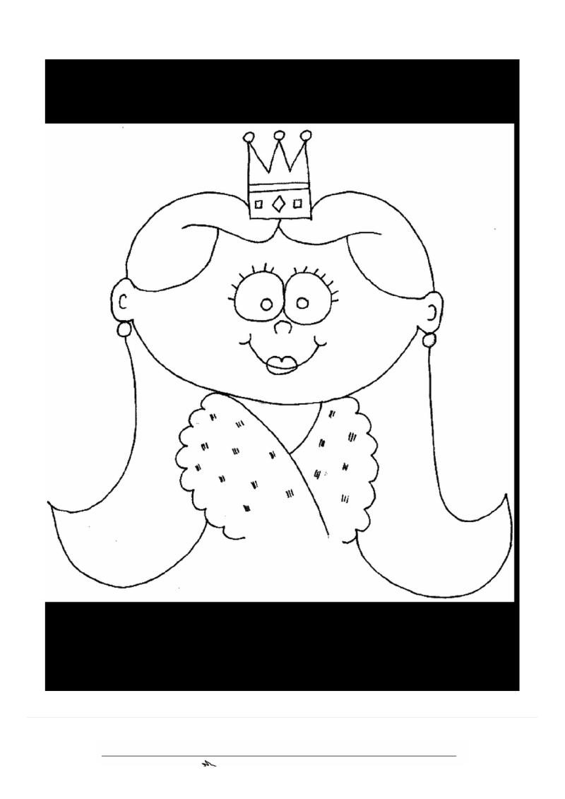 Prinses Kleurplaat — gratis kleurplaat