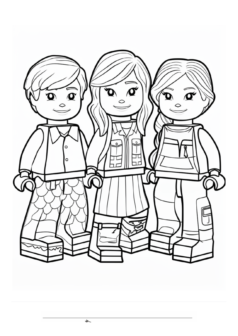 Roblox Avatars Kleurplaat — gratis kleurplaat