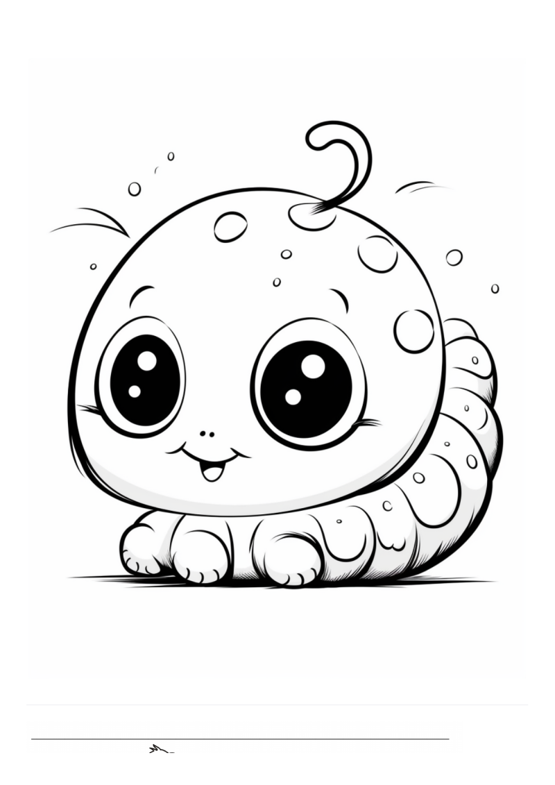 Baby Rups Kleurplaat — gratis kleurplaat printen