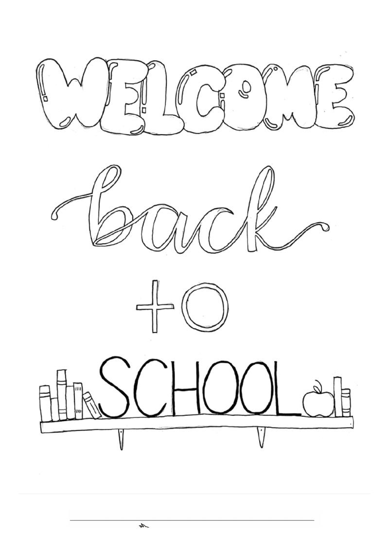 School 4 Kleurplaat — gratis kleurplaat printen