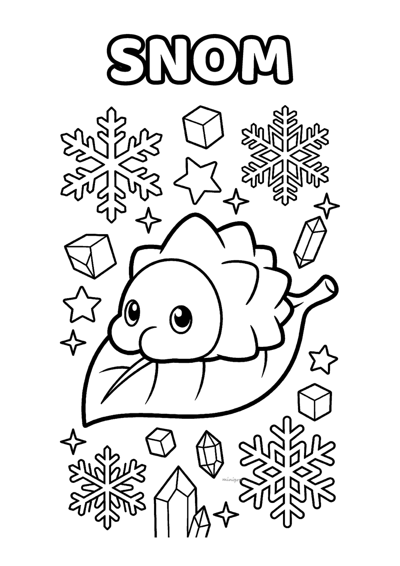 Snom Kleurplaat — gratis kleurplaat printen