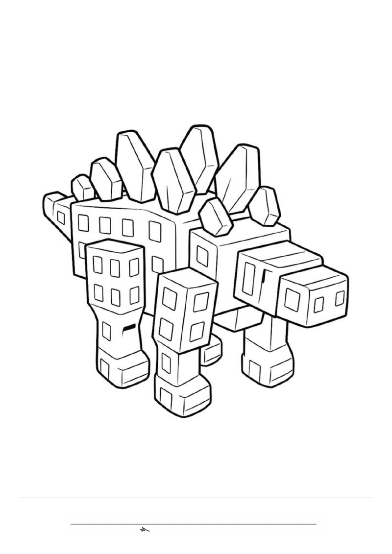 Stegosaurus (Grow a Garden) Kleurplaat — gratis kleurplaat