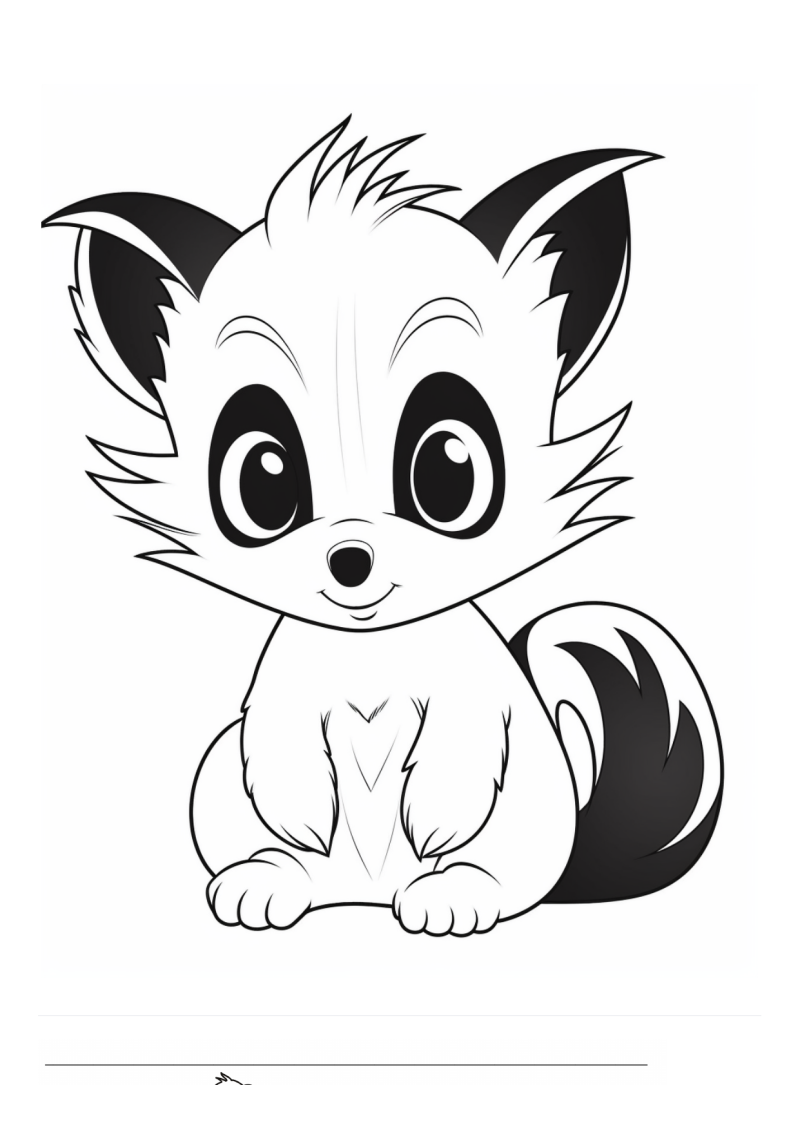 Baby Stinkdier Kleurplaat — gratis kleurplaat