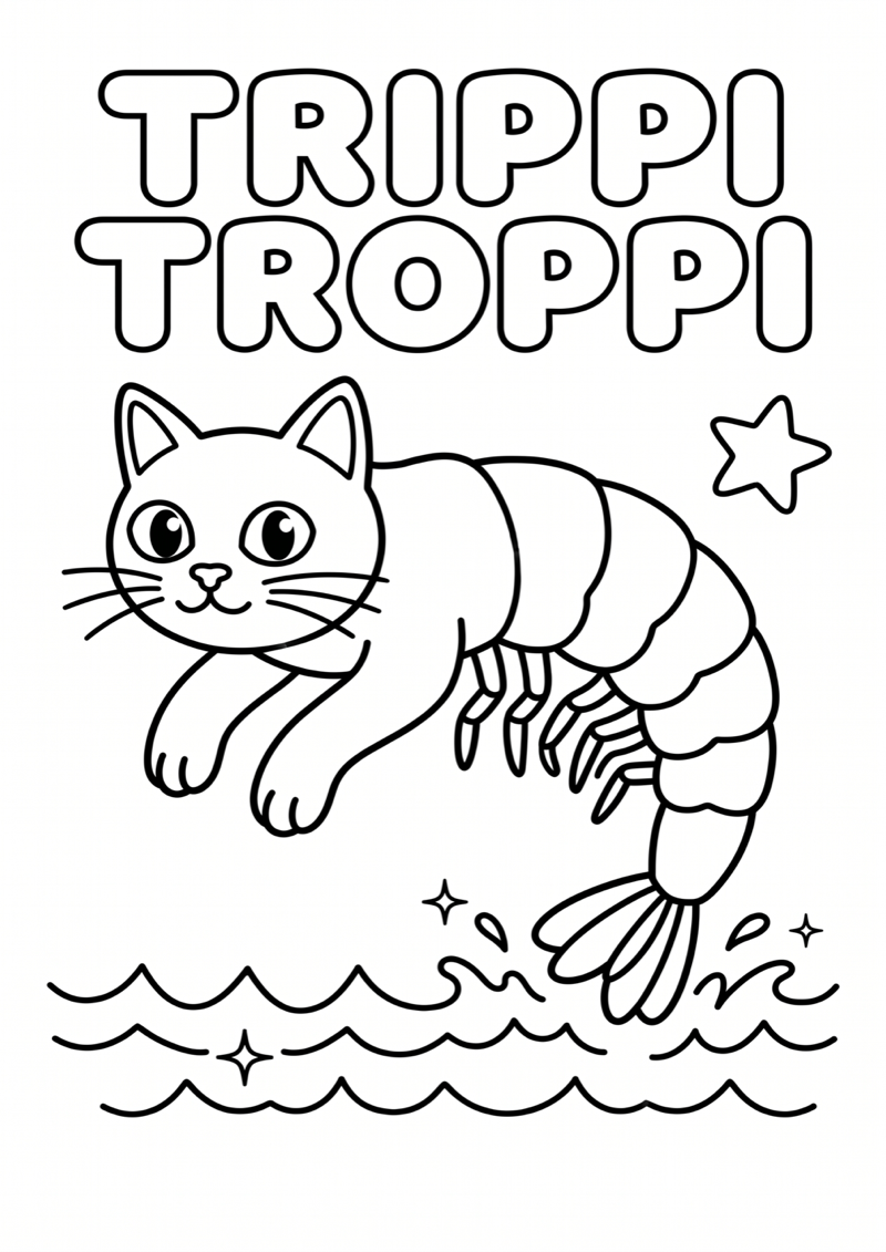 Trippi Troppi Zeewezen Kleurplaat — gratis kleurplaat printen