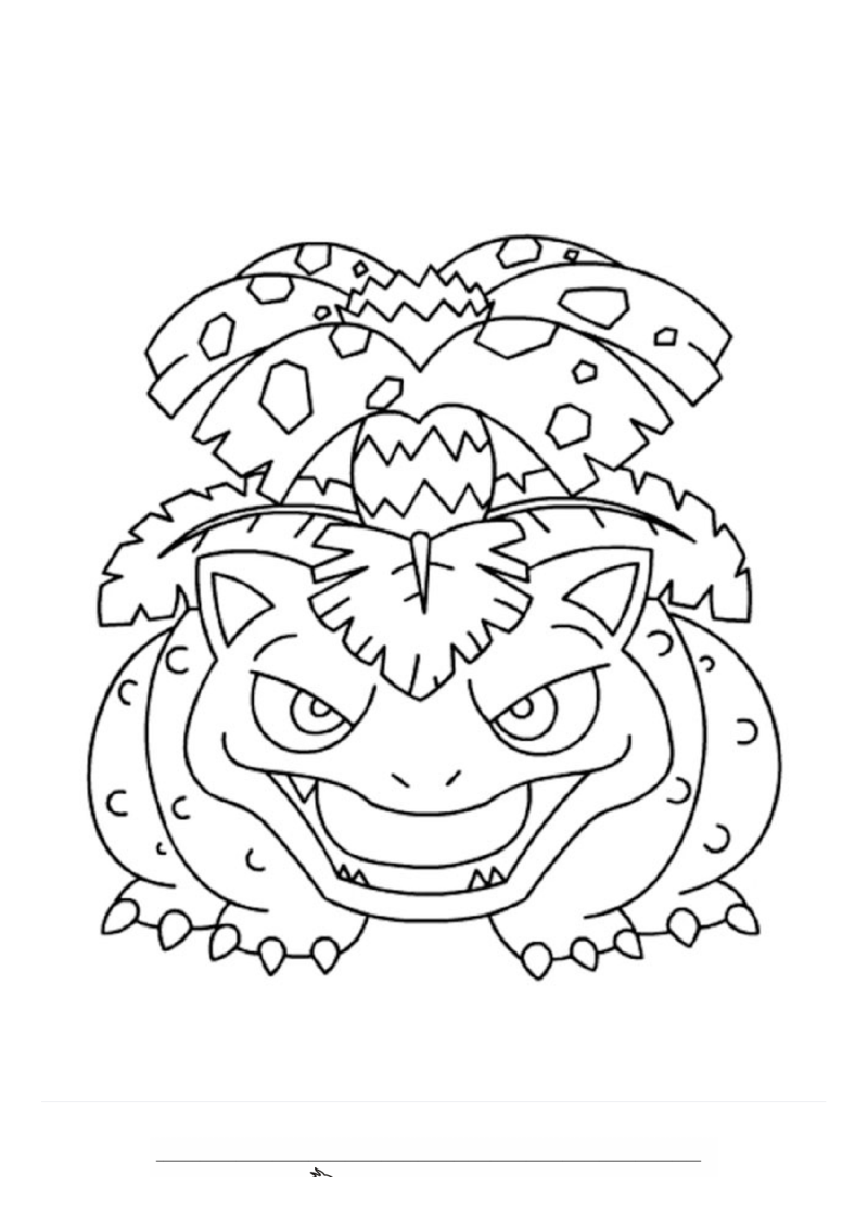 Venusaur Kleurplaat — gratis kleurplaat