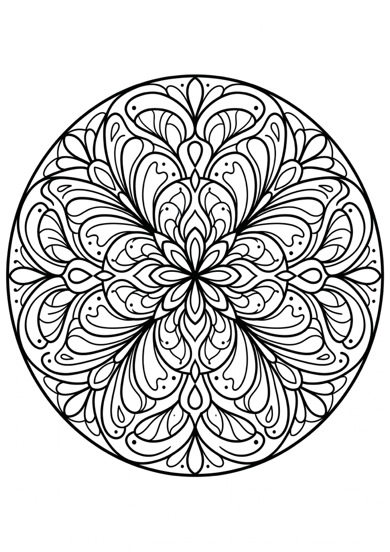 Vlinder Vormen Mandala Kleurplaat — gratis kleurplaat printen