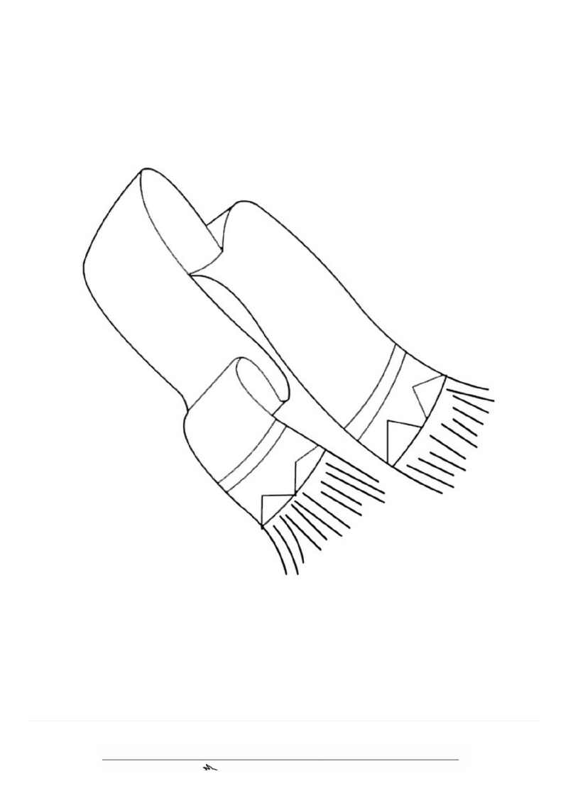 Wintersjaal Kleurplaat — gratis kleurplaat