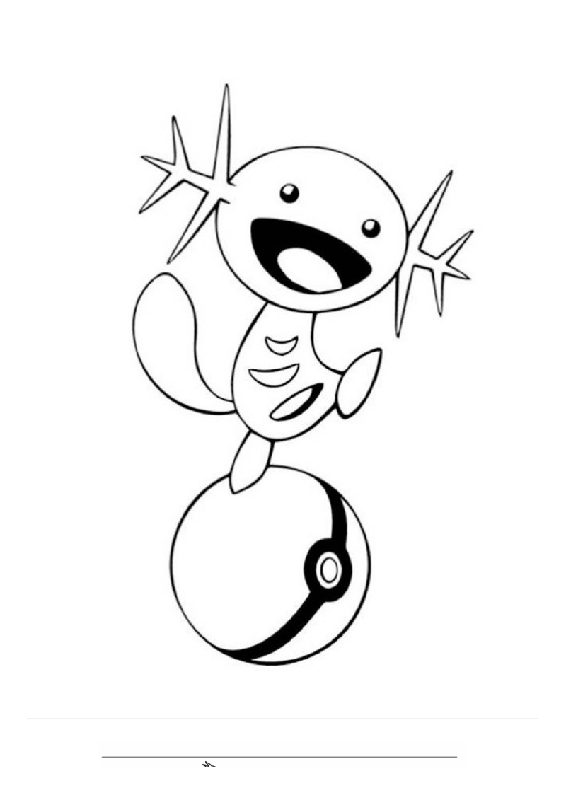 Wooper Kleurplaat — gratis kleurplaat