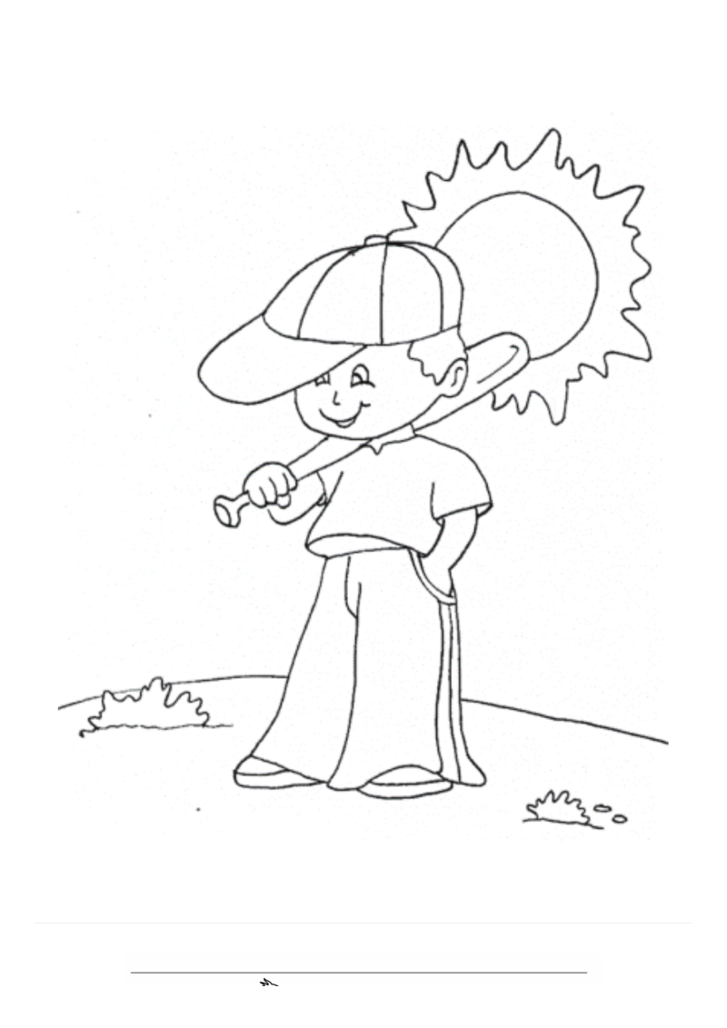 Zomer 4 Kleurplaat — gratis kleurplaat