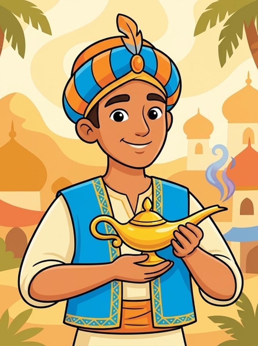 Aladdin kleurplaten