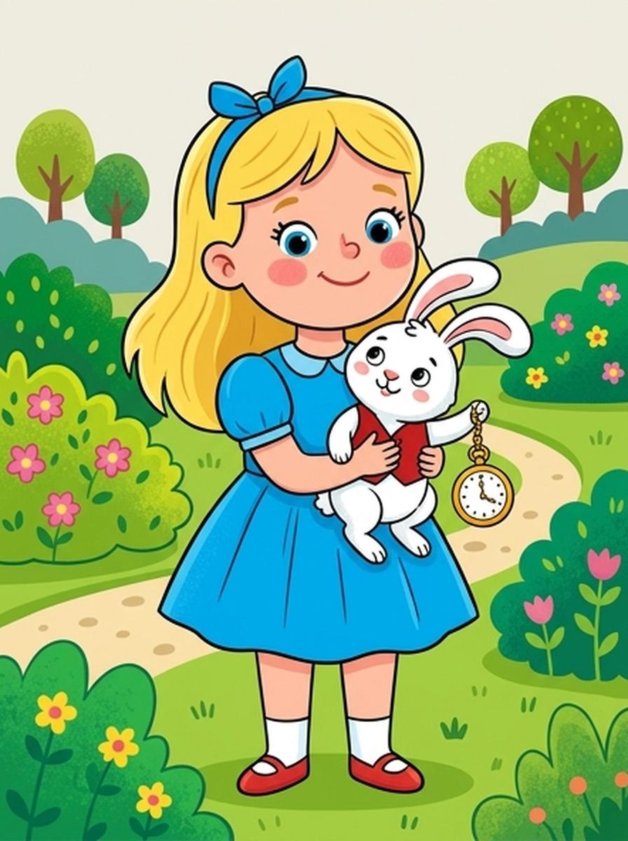 Alice in Wonderland kleurplaten