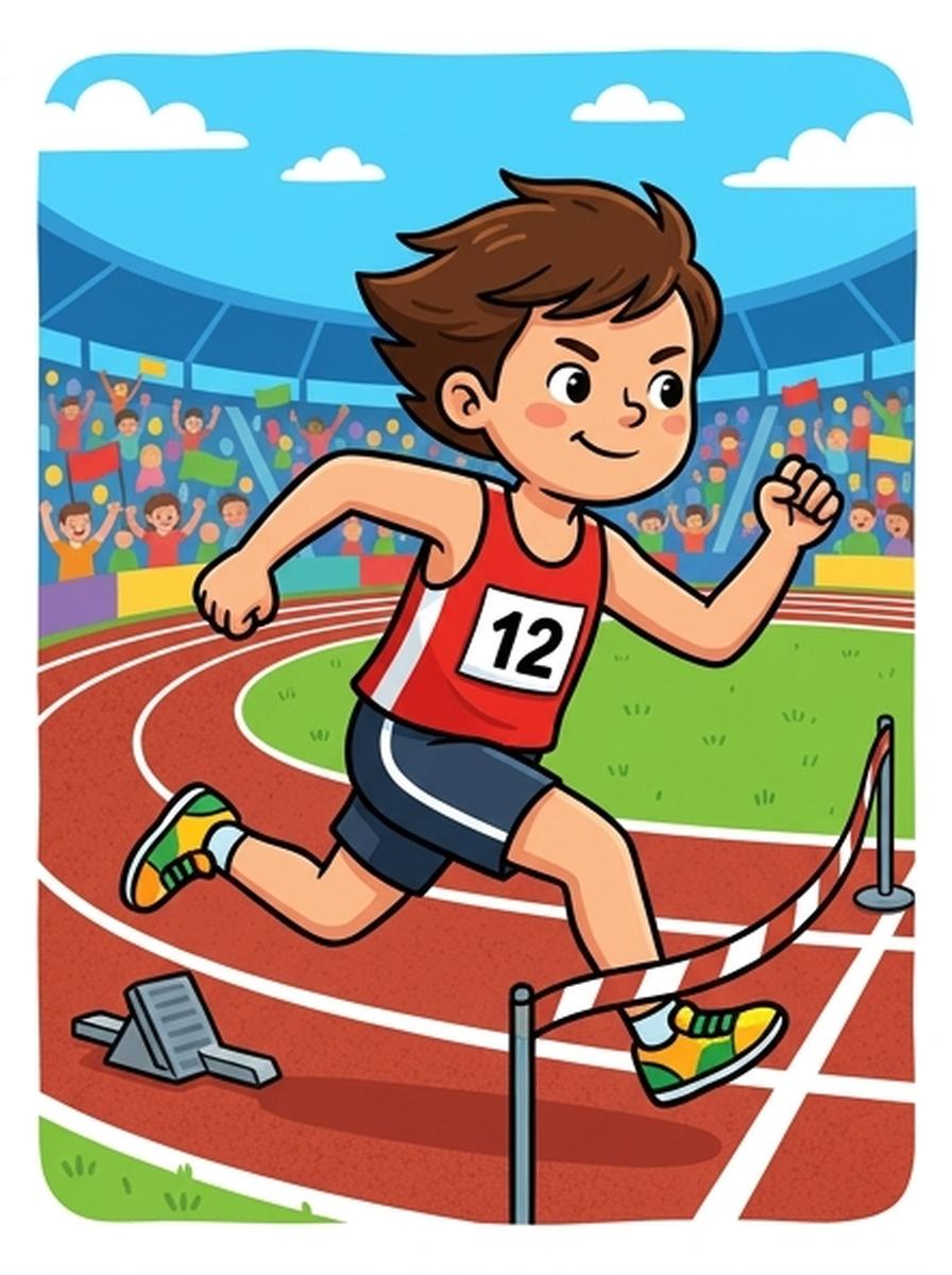 Atletiek kleurplaten