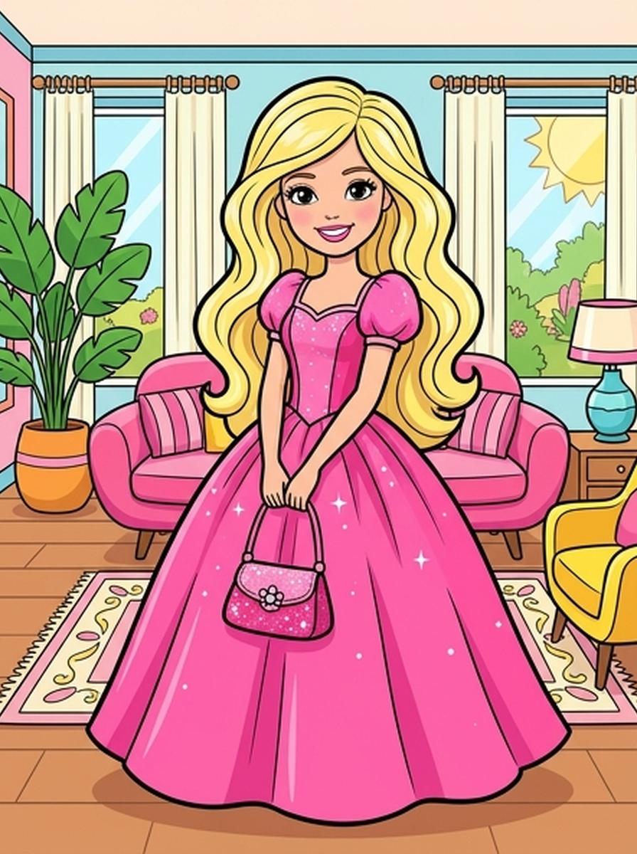 Barbie kleurplaten