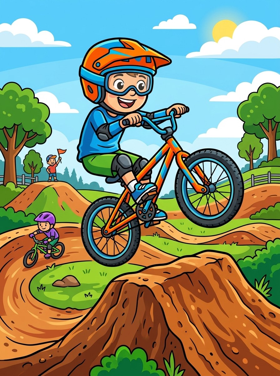 BMX kleurplaten