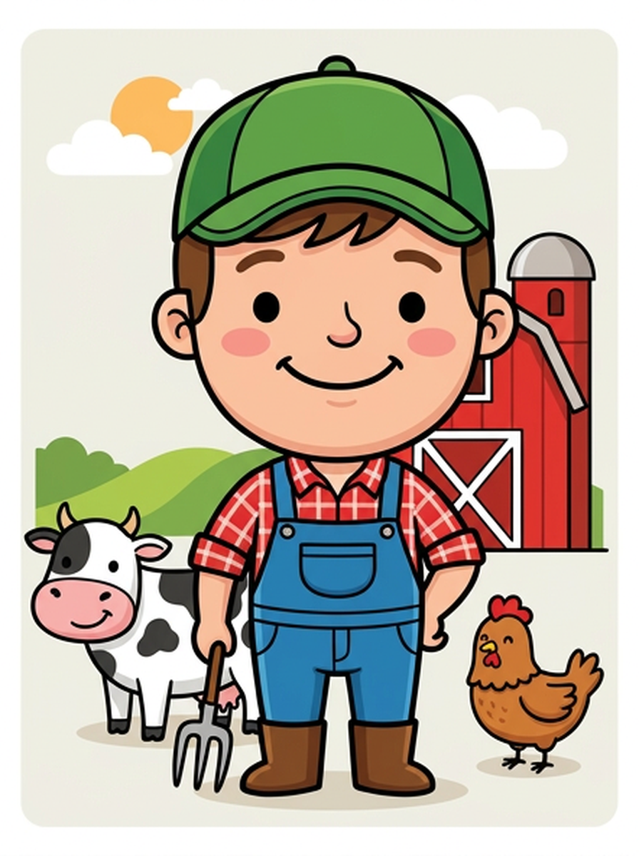 Boerderij kleurplaten