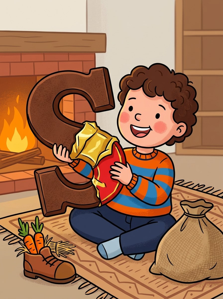 Chocoladeletter kleurplaten