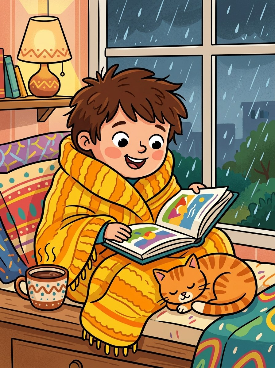 Cozy en knus kleurplaten
