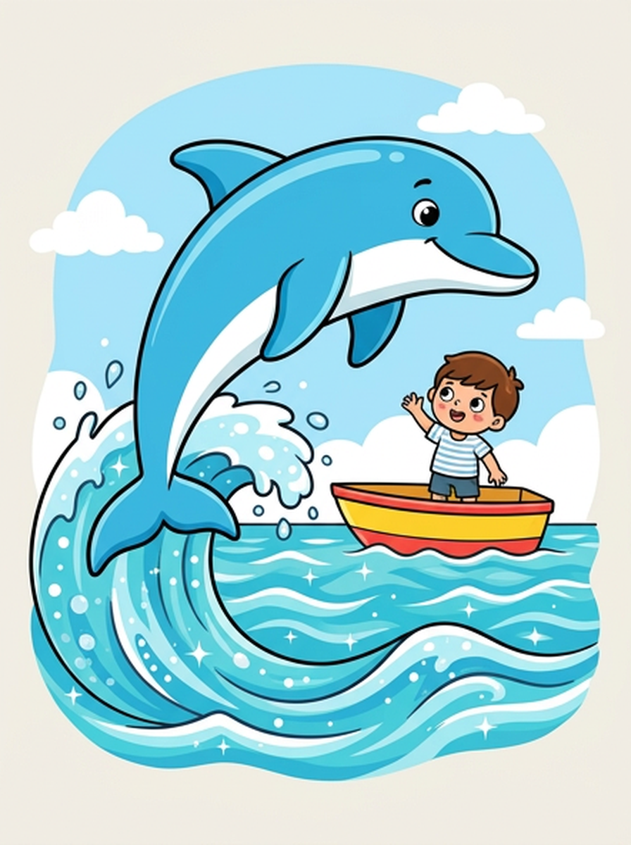 Dolfijnen kleurplaten