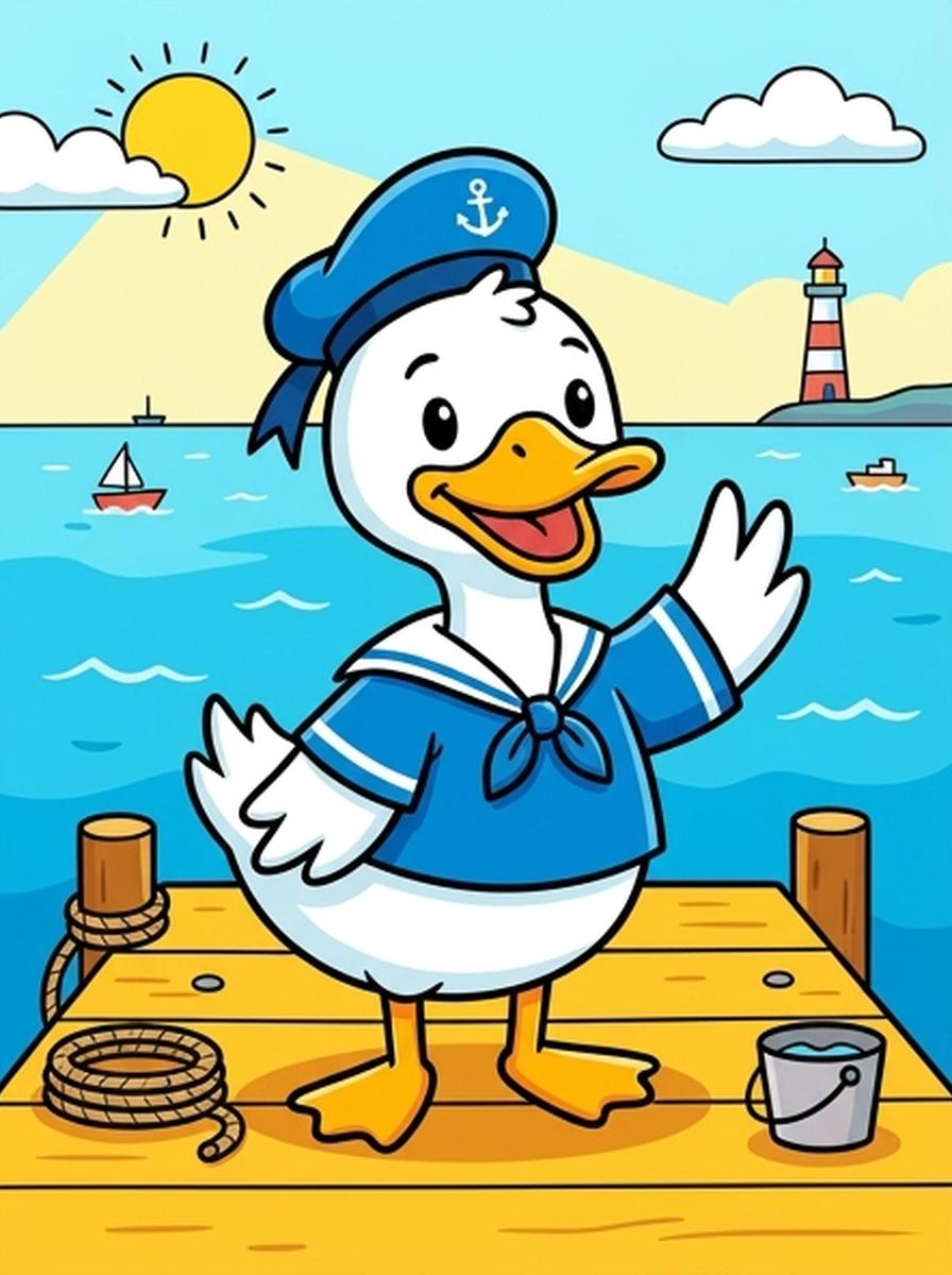 Donald Duck kleurplaten