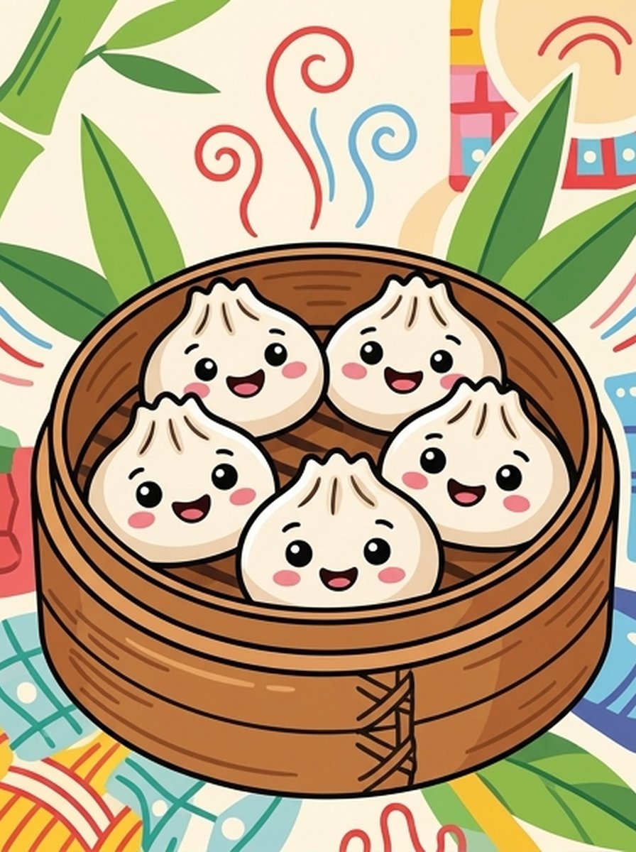 Dumplings kleurplaten