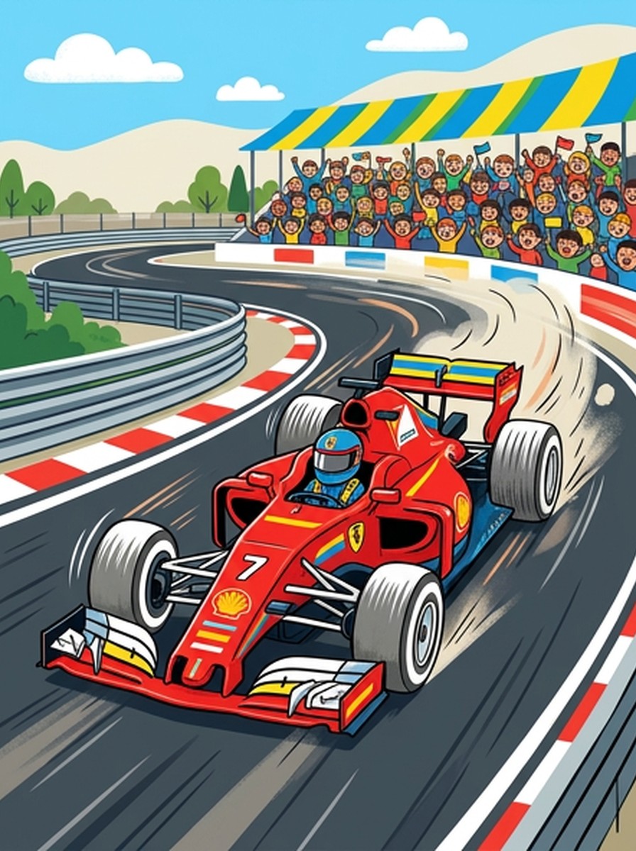 Formule 1 kleurplaten