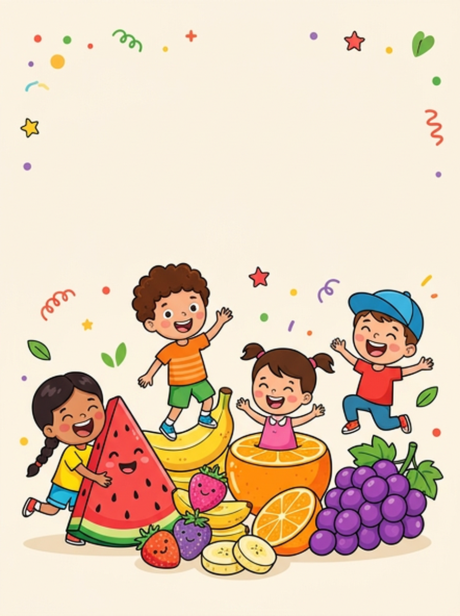 Fruit kleurplaten