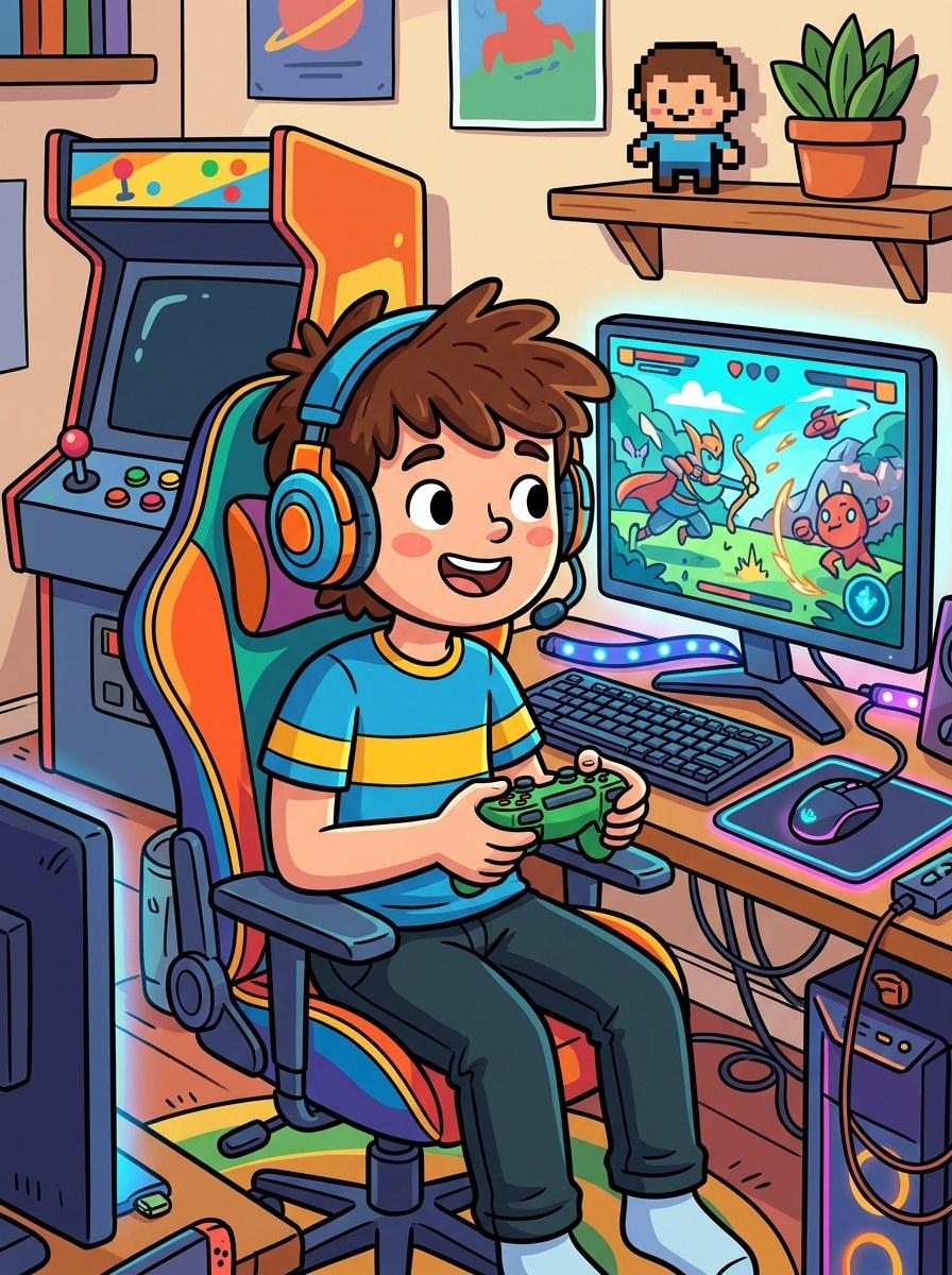 Gamen kleurplaten