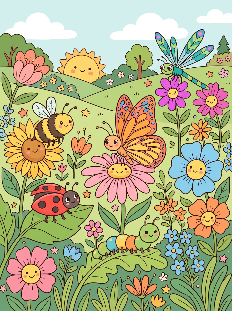 Insecten kleurplaten