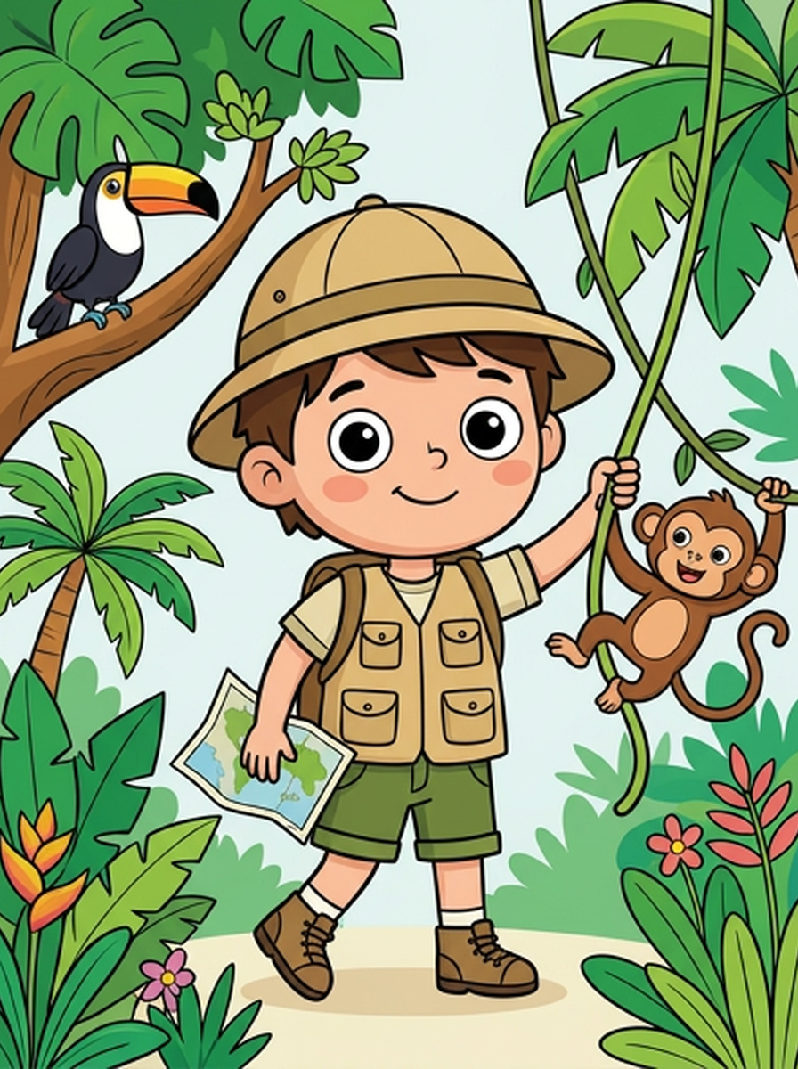 Jungle kleurplaten