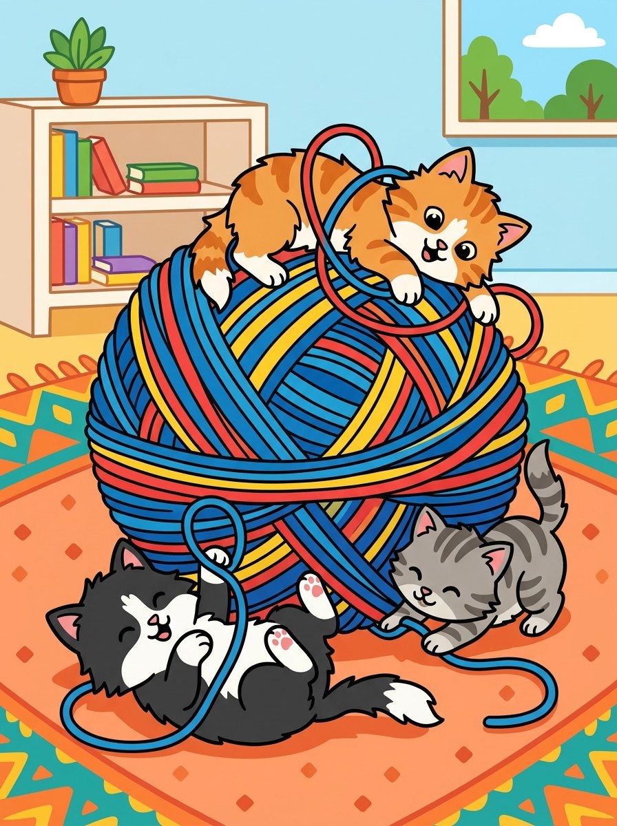 Kittens kleurplaten