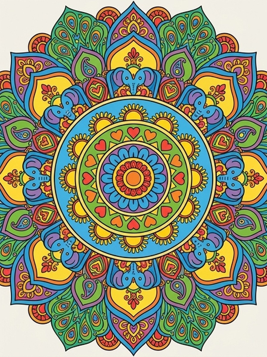 Klassieke mandala kleurplaten