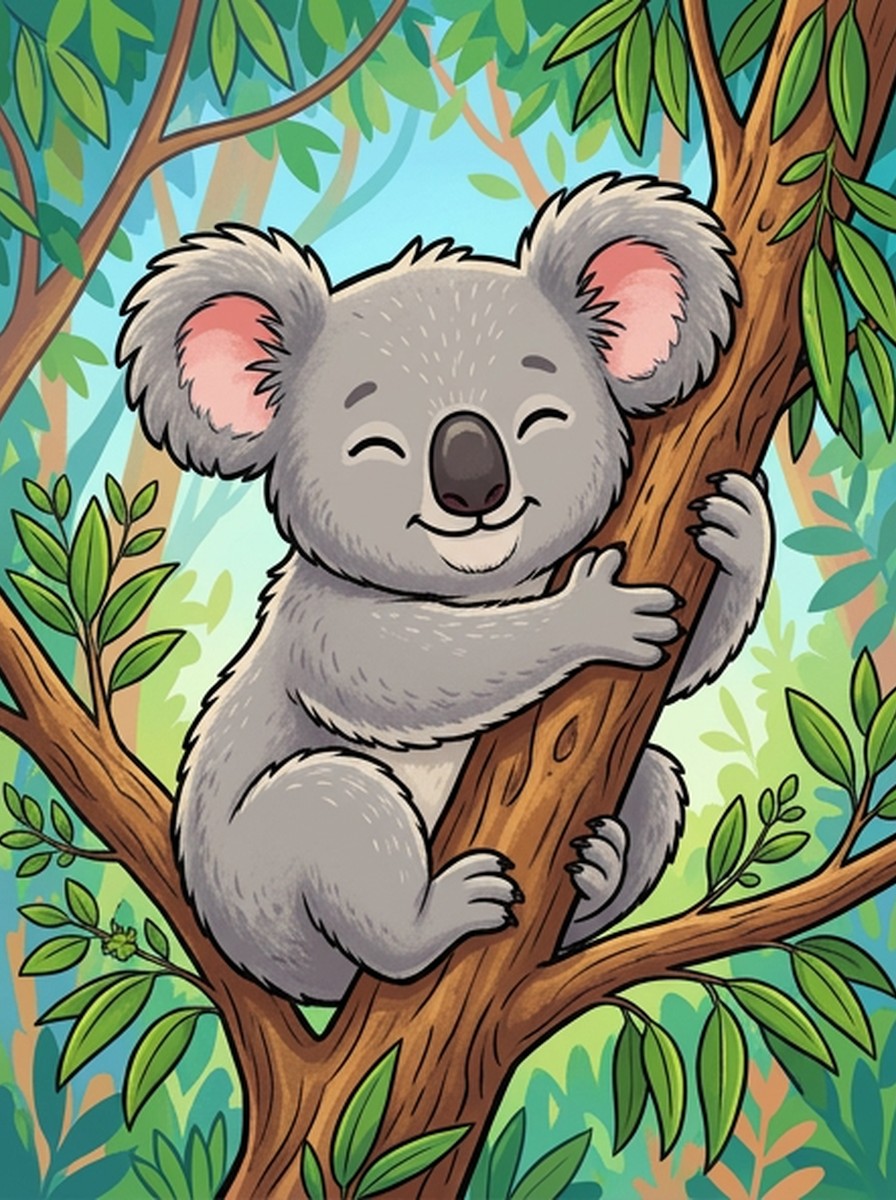 Koala kleurplaten