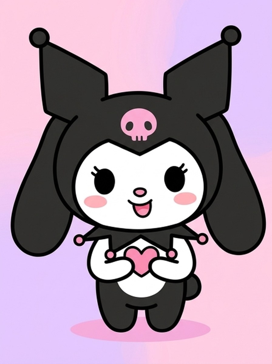 Kuromi kleurplaten